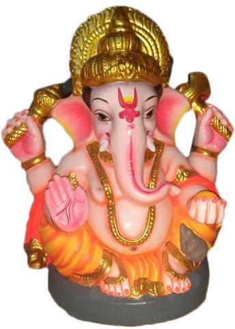 18 Inch Clay Ganesha Statue, for Home Decor