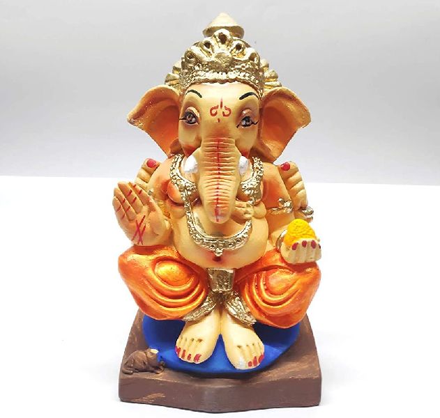 6 Inch POP Colored Ganesha Statue, for Home Decor, Color : Multicolored