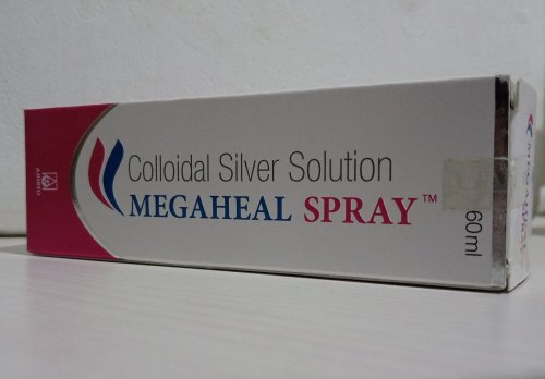 Megaheal Spray Colloidal Silver Solution, Packaging Type : Box