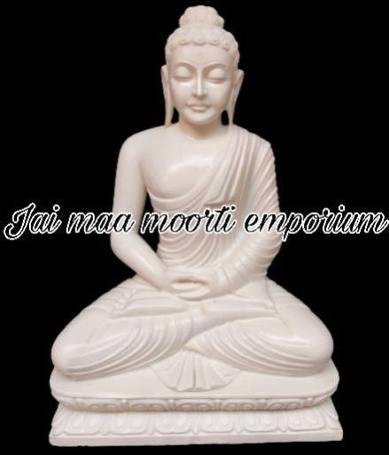 Polished Marble buddha Statue, for Home, Packaging Type Wooden Box at