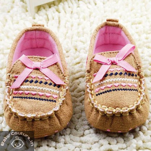 Baby Brown Loafers, Gender : Girls