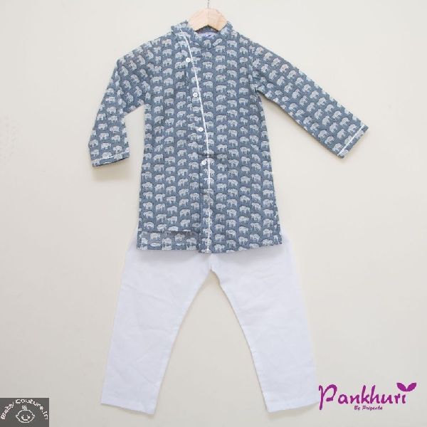 Boys Kurta With White Pajama