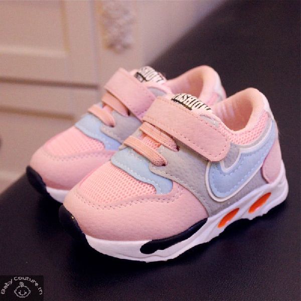 PU Cute Pink Sneakers, Gender : Girls