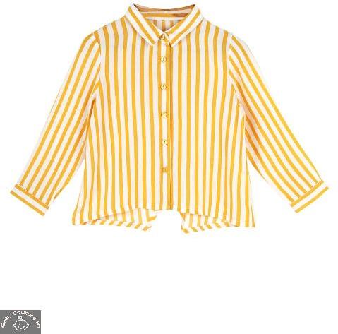 Budding Bee Cotton Girls Shirt, Color : Yellow