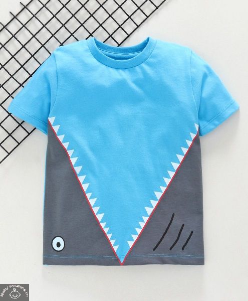 Ventra Graphic Kids T- Shirt, Color : Blue, Grey