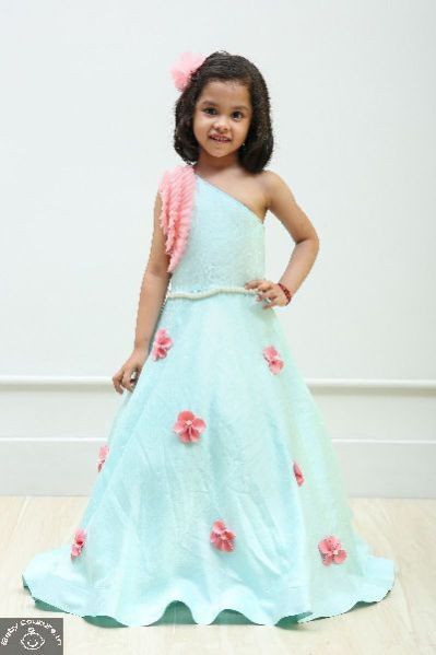 One Shoulder Girls Gown