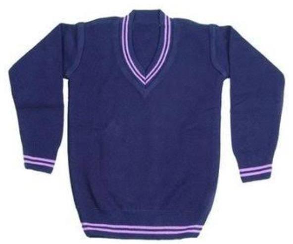 100%Acrylic School Sweater, for Winter, Pattern : Plain