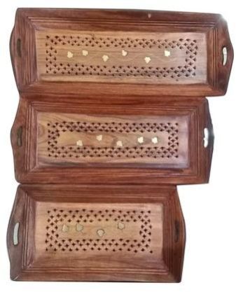 Wooden Coffee Tray Set