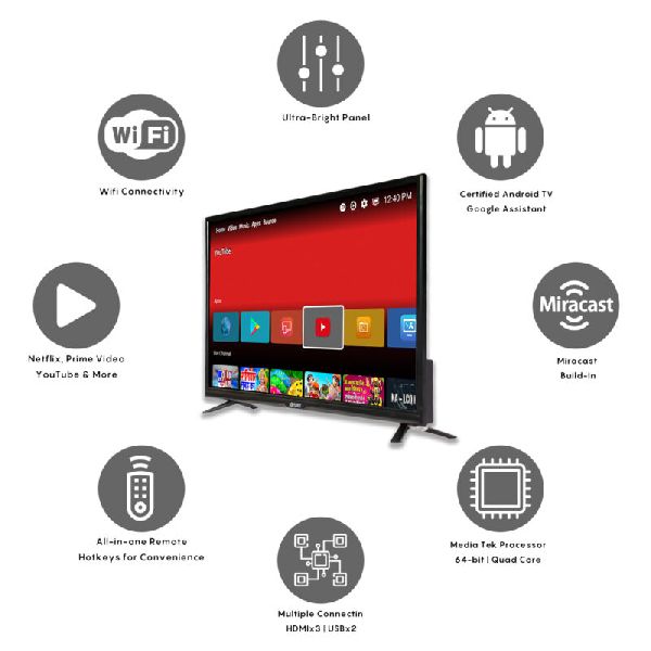 50 Inches (125cm) Ultra HD Smart Android LED TV