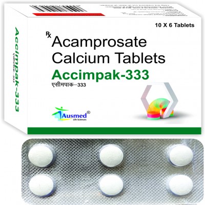Acamprosate Calcium Tablets, Packaging Type : Strip
