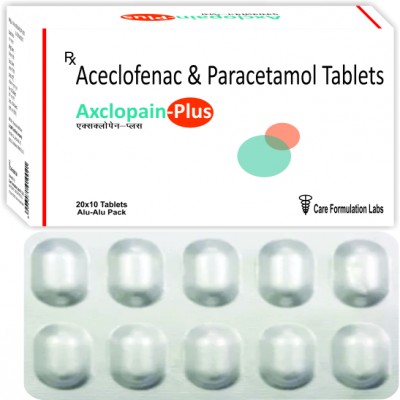 Aceclofenac and Paracetamol Tablets, Packaging Type : Strip
