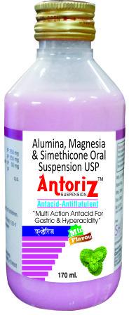 Alumina Magnesia and Simethicone Oral Suspension, Packaging Size : 170 ml