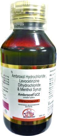 Ambroxol HCl Levocetirizine Dihydrochloride and Menthol Syrup