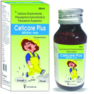 Cetirizine Di HCl Phenylephrine HCl and Paracetamol Suspension