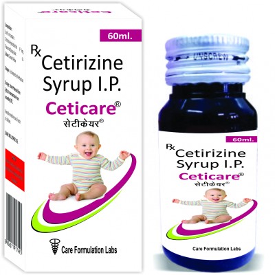 Cetirizine Syrup Packaging Size 60