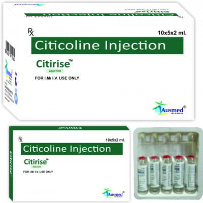Citicoline Injection, Packaging Size : 10 x 5 x 2 ml