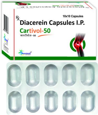 Diacerein Capsules, Packaging Type : Strip