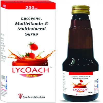 Lycopene Multivitamin and Multimineral Syrup, Packaging Size : 200 gm
