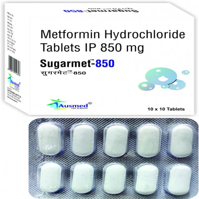 Metformin Hydrochloride Tablets, Packaging Type : Strip