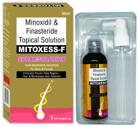Minoxidil and Finasteride Topical Solution, for Anti Hair Fall, Packaging Size : 60 ML