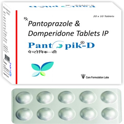 Pantoprazole and Domperidone Tablets, Packaging Type : Strip