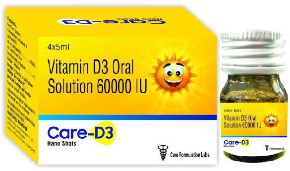 Vitamin D3 Oral Solution, Packaging Size : 4 x 5 ml