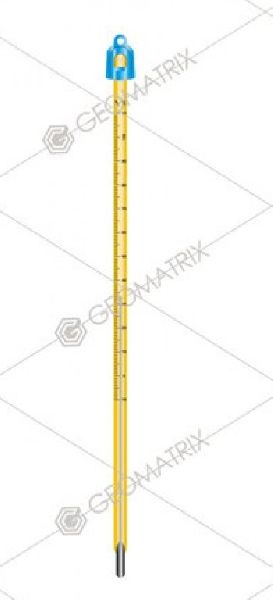 Yellow Glass Mercury Filled Thermometer, for Industrial