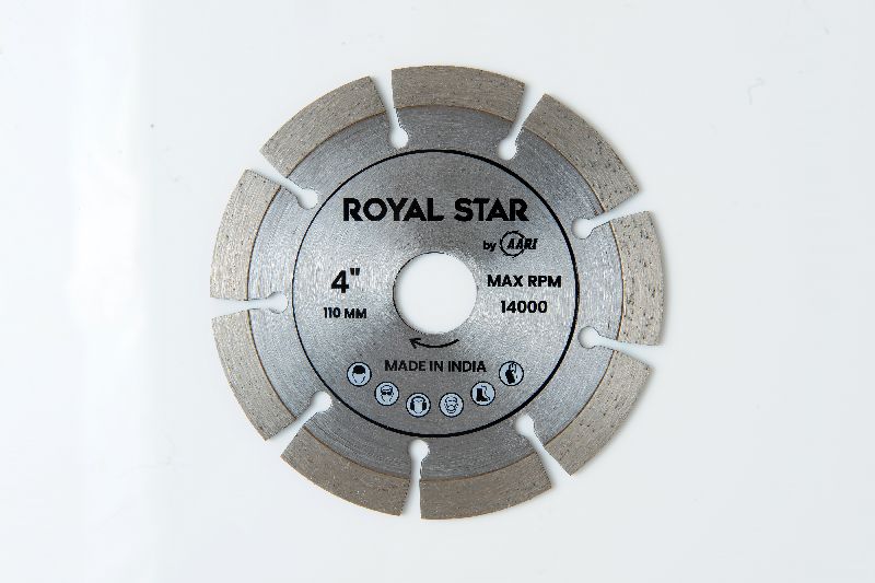 ROYAL STAR Polished 90 grms Granite Cutting Blade, Packaging Type : Carton Box