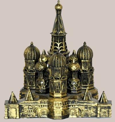 Antique finish Kremlin Palace Resin Memento, Size : 4 inches