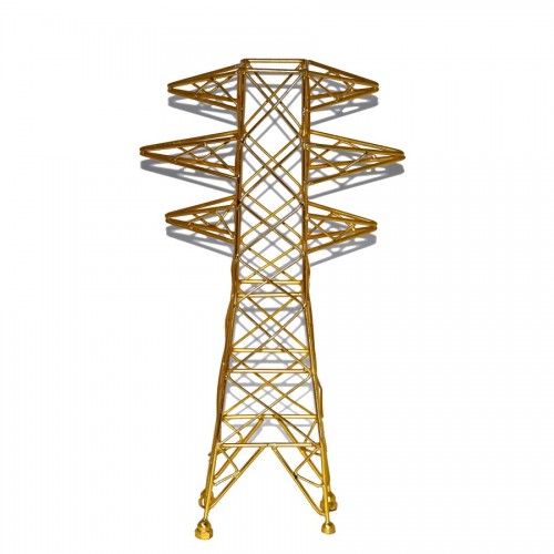 Welded Steel rods Transmission Tower Memento