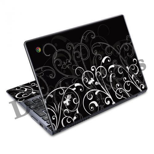 Vinyl laptop stickers, Color : Black white