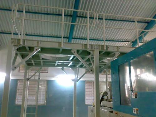 Colour Coated Mild Steel Mezzanine Floor, for Industrial, Certification : ISI Certified