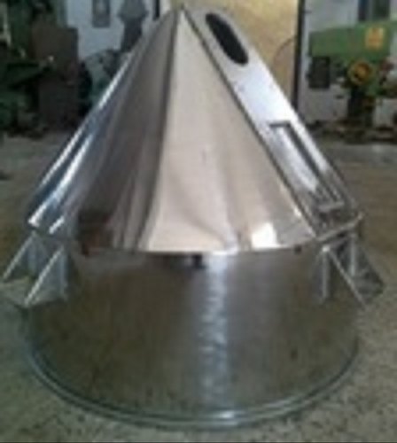 Conical Polished stainless steel hopper, for Industrial, Certification : ISI Certified