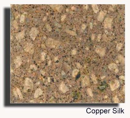 Polished Doted Copper Silk Granite, Size : 3x12 feet