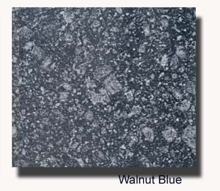 Polished Doted Walnut Blue Granite, Size : 3x12 Feet