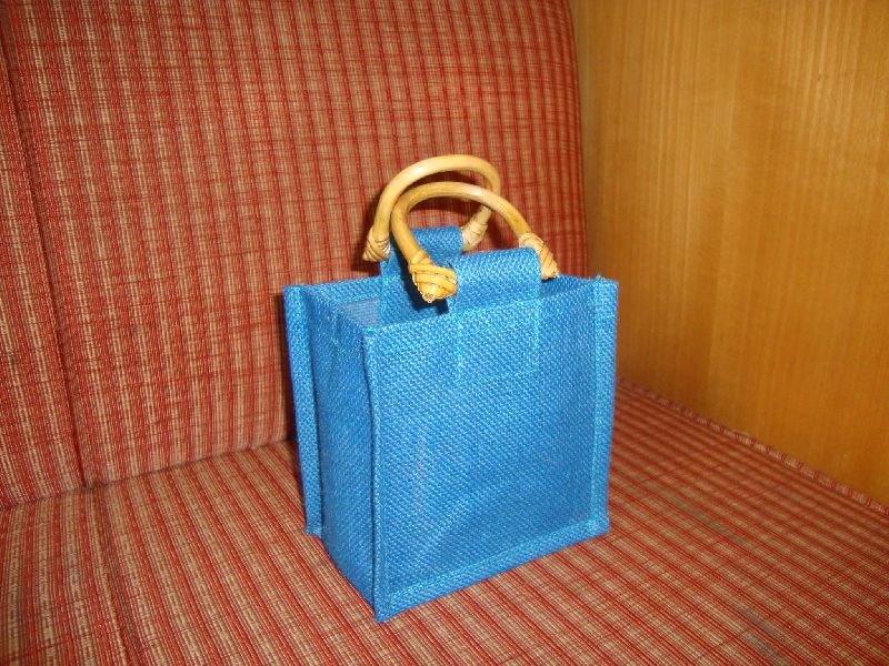 BLUE DYED JUTE JAR BAG, for Daily Use, Packaging, Size : Multisizes