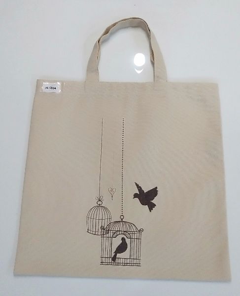 COTTON BAG WITH ONE COLOUR PRINT
