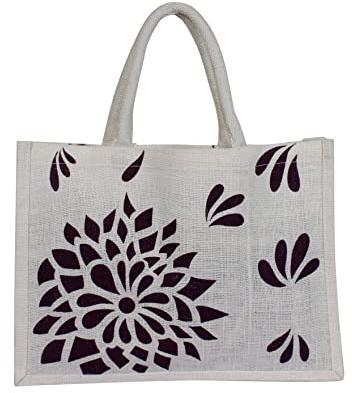 DYED AND PRINTED LARGE JUTE BAG, for Daily Use, Packaging, Shopping, Feature : Biodegradable, Durable