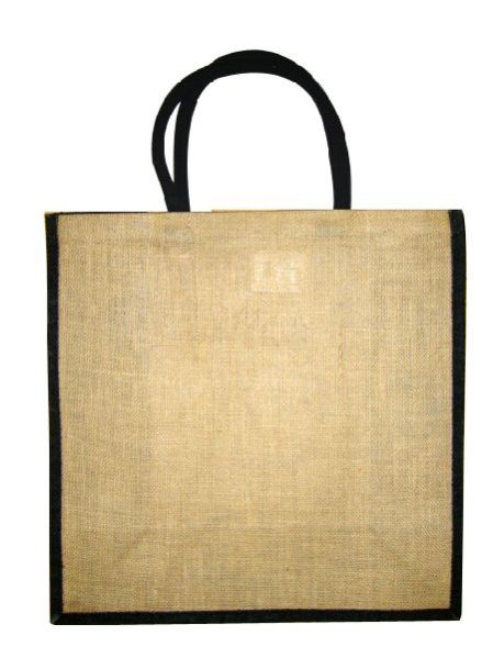 JUTE BAG WITH DYED LUXURY SOFT HANDLE AND GUSSET