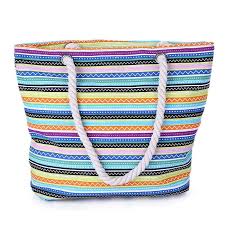MULTI-COLOUR PRINTED COTTON BEACH BAG, for College, Office, SHOPPING, Size : Multisizes