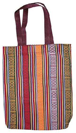 MULTI COLOUR PRINTED COTTON TOTE BAG