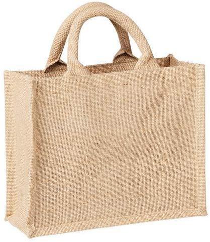 ISPL NATURAL JUTE UNPRINTED BAG, for Daily Use, Shopping, OFFICE, COLLEGE, Size : Multisizes