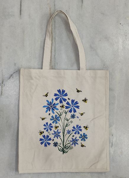 THREE COLOUR PRINTED COTTON BAG    .