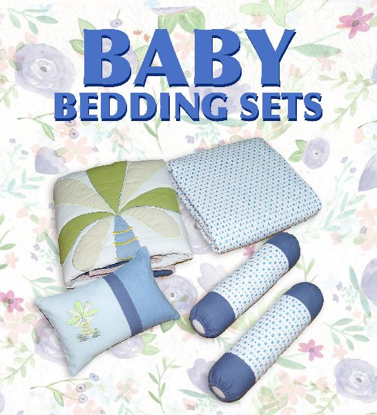 Printed Cotton Baby Bedding Set, Size : Standard
