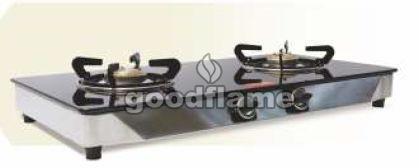 RUNNER SS 2 Burner Gas Stove, for Food Making, Home, Hotel, Restaurant, Feature : High Efficiency Cooking