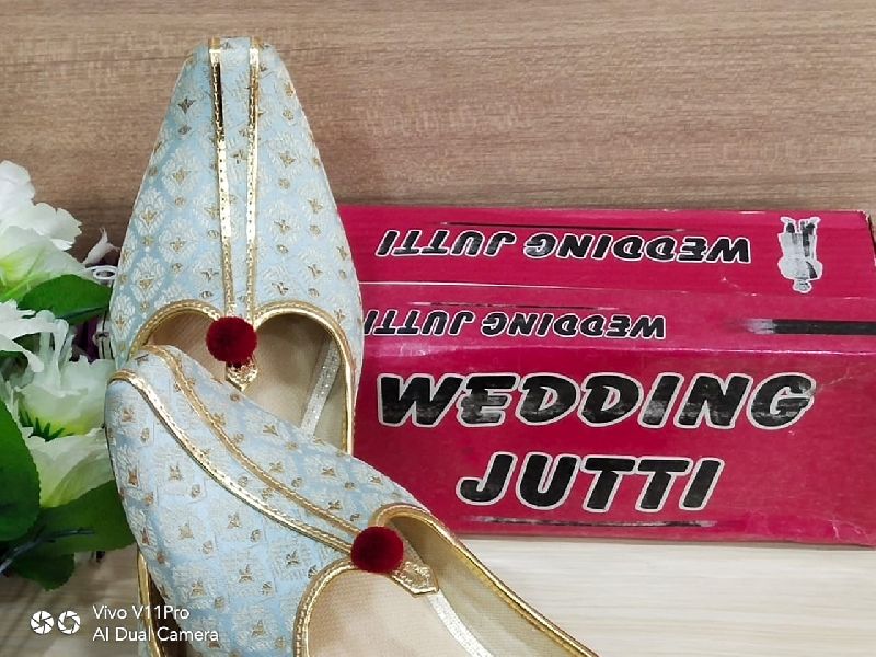 Mens Wedding Sherwani Matching Punjabi Jutti- SPF-4003 at Rs 695 / Pair in  Ambala Cantt