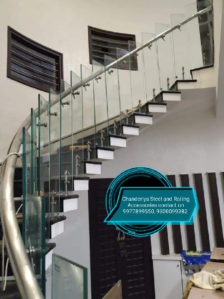 Curve Glass Railing, Feature : Durable, Eco Friendly, Freshness Preservation, Good Strength, Hard Structure