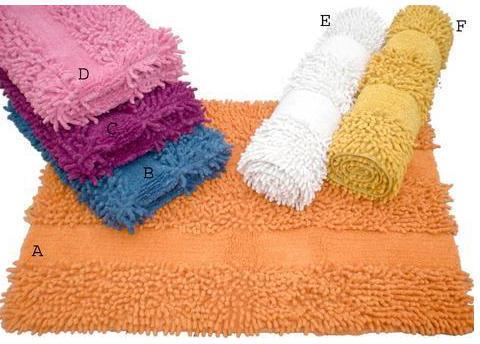 Cotton Rectangular Bath Rugs, for Bathroom, Size : 1.6 * 2 Feet
