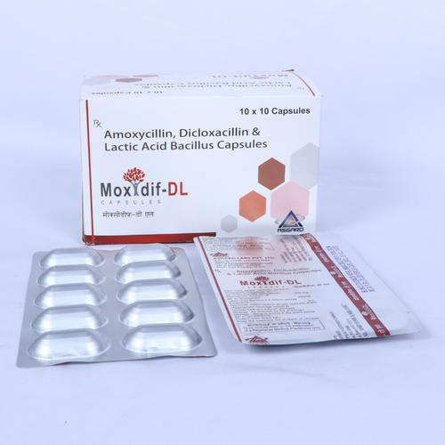 Amoxycillin Dicloxacillin and Lactic Acid Bacillus Capsules