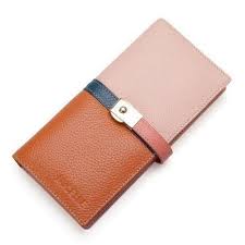 Plaid Ladies Leather Wallet, Style : Fashionable